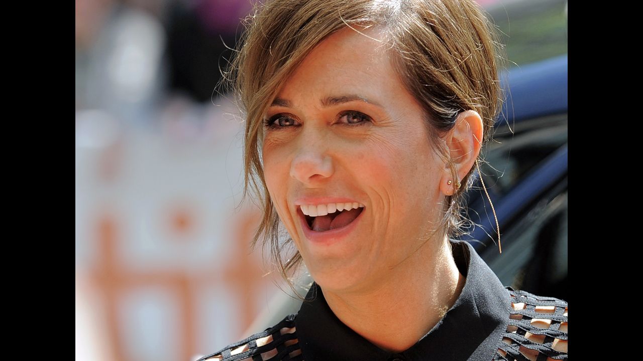 Kristen Wiig, a cast member in "Hateship Loveship," arrives at the premiere of the film at The Princess of Wales Theatre on September 6.