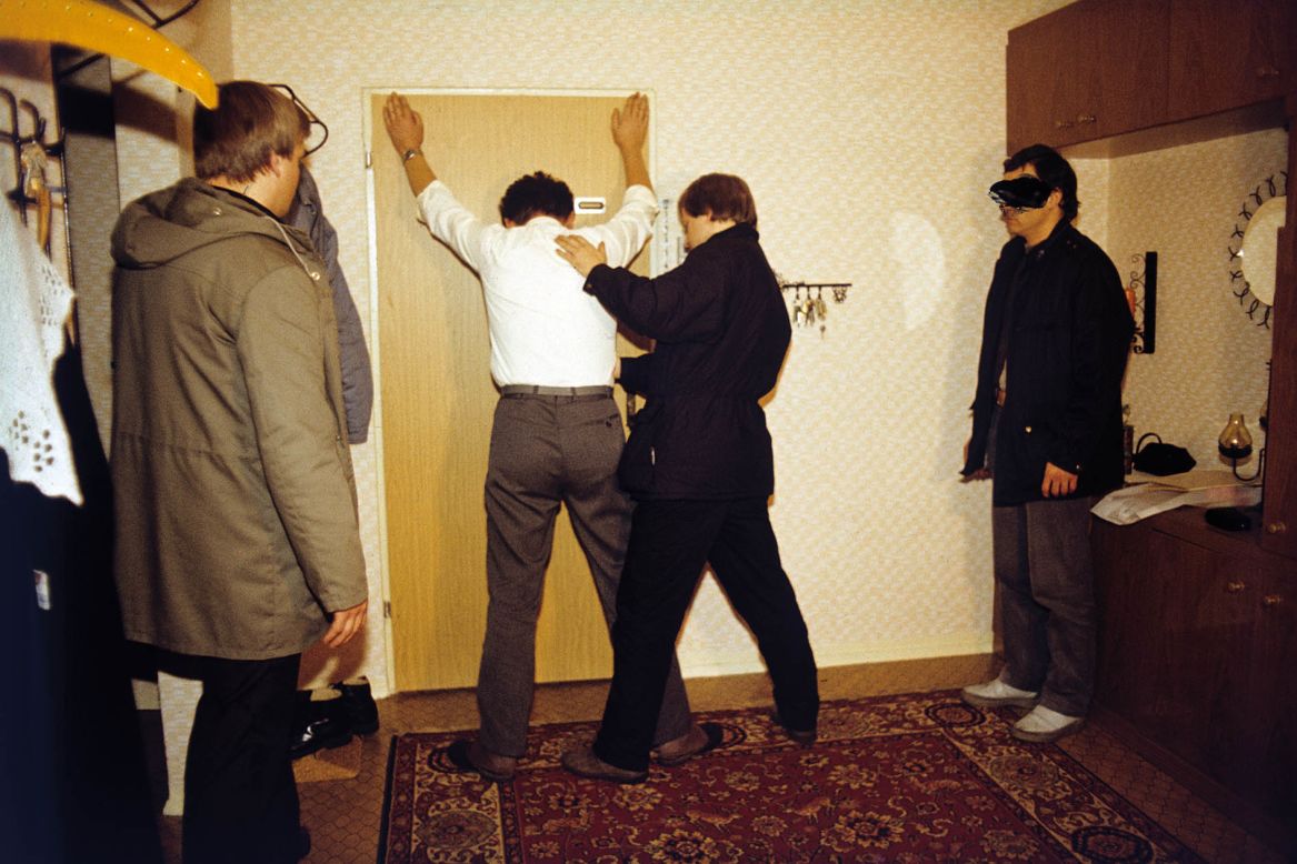 An arrest is staged and documented for training purposes. 