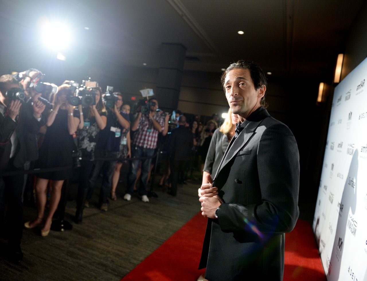 Actor Adrien Brody attends the amfAR Inspiration Gala on September 8.