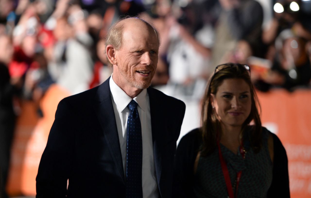 Director Ron Howard attends the "Rush" premiere on September 8.