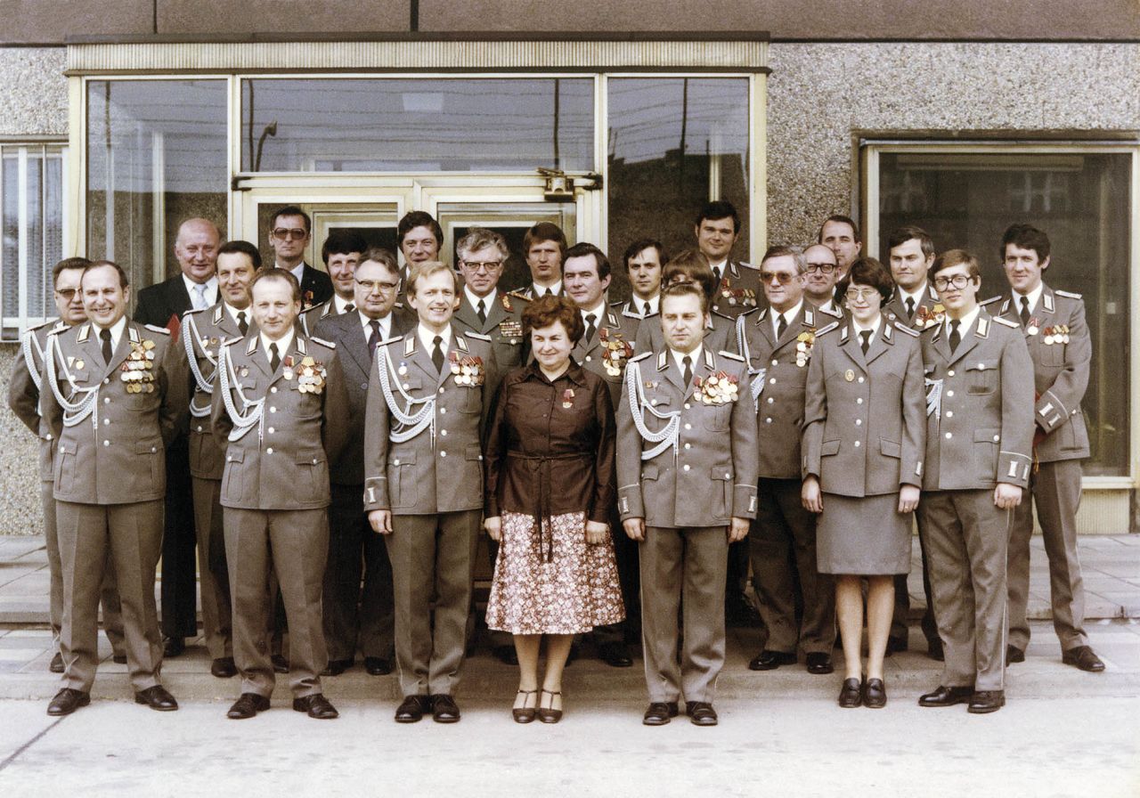 High-level Stasi functionaries pose for the camera.