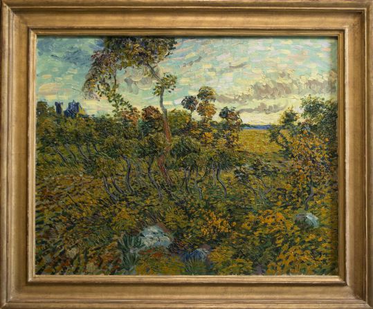 El cuadro de la "Puesta de sol en Montmajour" fue pintado en 1888. El museo identificó el lienzo después de una "extensa investigación sobre el estilo, técnica, pintura, lienzo, representación, cartas de Van Gogh y lugar de origen".