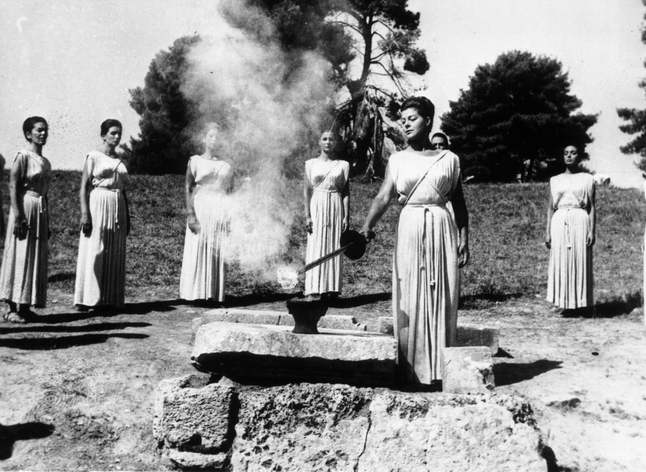 September 22, 1964: During the ancient ceremony at Olympia, Greek actress Aleca Katseli, lights the Olympic torch which will be carried to Tokyo by a relay of runners. <a href="http://cnn.com/2013/09/07/sport/world-olympics-2020/?hpt=isp_c1">Tokyo has been chosen by the International Olympic Committee</a> to host the 2020 Summer Games. We revisit the Games hosted by Japan in 1964.