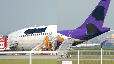 No logo ... Thai Airway's attempts at anonymity appear instead to have garnered it worldwide media attention.