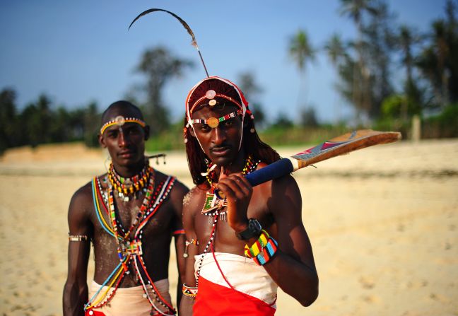 Team coach Aliya Bauer says the Maasai players are helped by their formidable builds. "The bonus that these guys have is they just got great athletic physiques; they are just naturally very athletic and tall." 