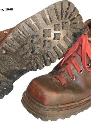 With the help of tire manufacturer Pirelli, Bramini created a new sole for climbing boots which had more grip and flexion.