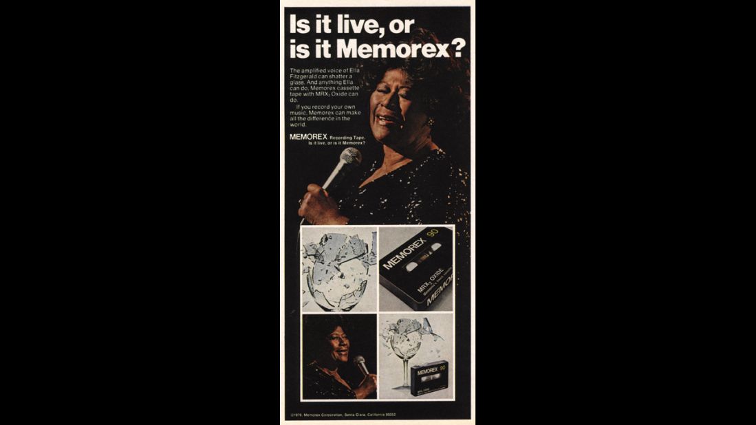 An ongoing problem with cassettes was fidelity -- they just didn't have the same capabilities as LPs or reel-to-reel tapes. But as the technology improved, manufacturers pushed to showcase the cassette's audio possibilities. One of the most famous ad campaigns was from Memorex, a tape manufacturer that used Ella Fitzgerald's vocals to ask the question, "Is it live? Or is it Memorex?"