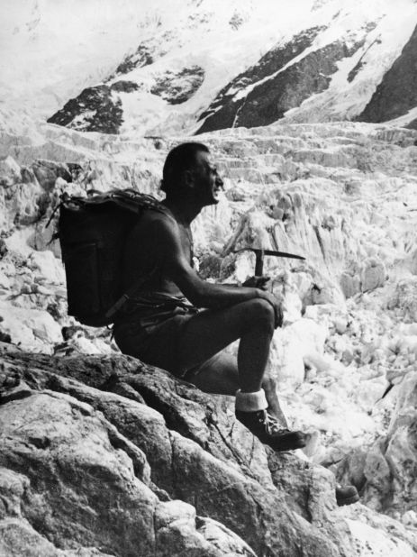 Vitale Bramini, pictured, invented vulcanized rubber soles after six climbers were killed in the Italian Alps in 1935. 