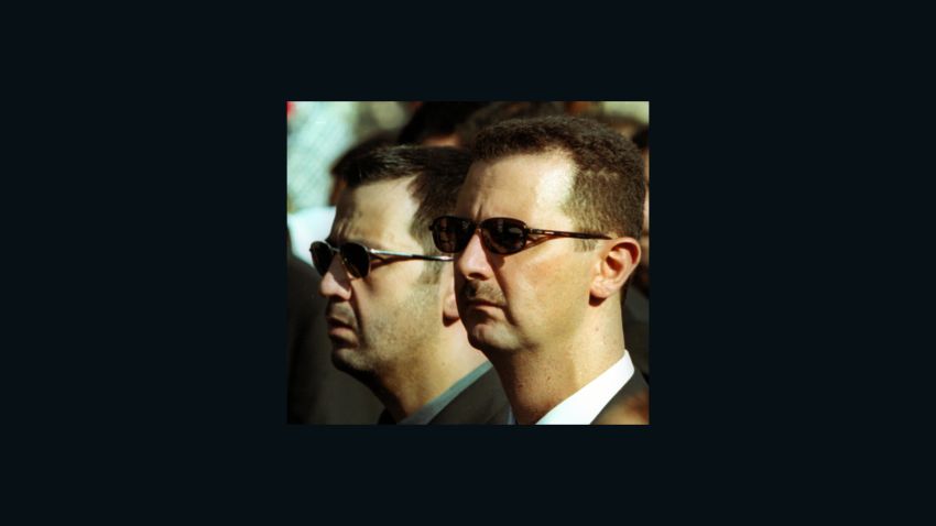 A file picture dated 13 June 2000 shows Syrian President Bashar al-Assad (R) and his brother Maher during the funeral of their father, Syria's late president Hafez al-Assad in Damascus. Syria was considering 07 November 2005 a request from United Nations investigators to interrogate Syrian officials over the murder of Lebanese former premier Rafiq Hariri. According to Lebanese newspapers, the commission led by German investigator Detlev Mehlis wants to interrogate six Syrian security officials, including Assef Shawkat. AFP PHOTO/RAMZI HAYDAR (Photo credit should read RAMZI HAIDAR/AFP/Getty Images)
