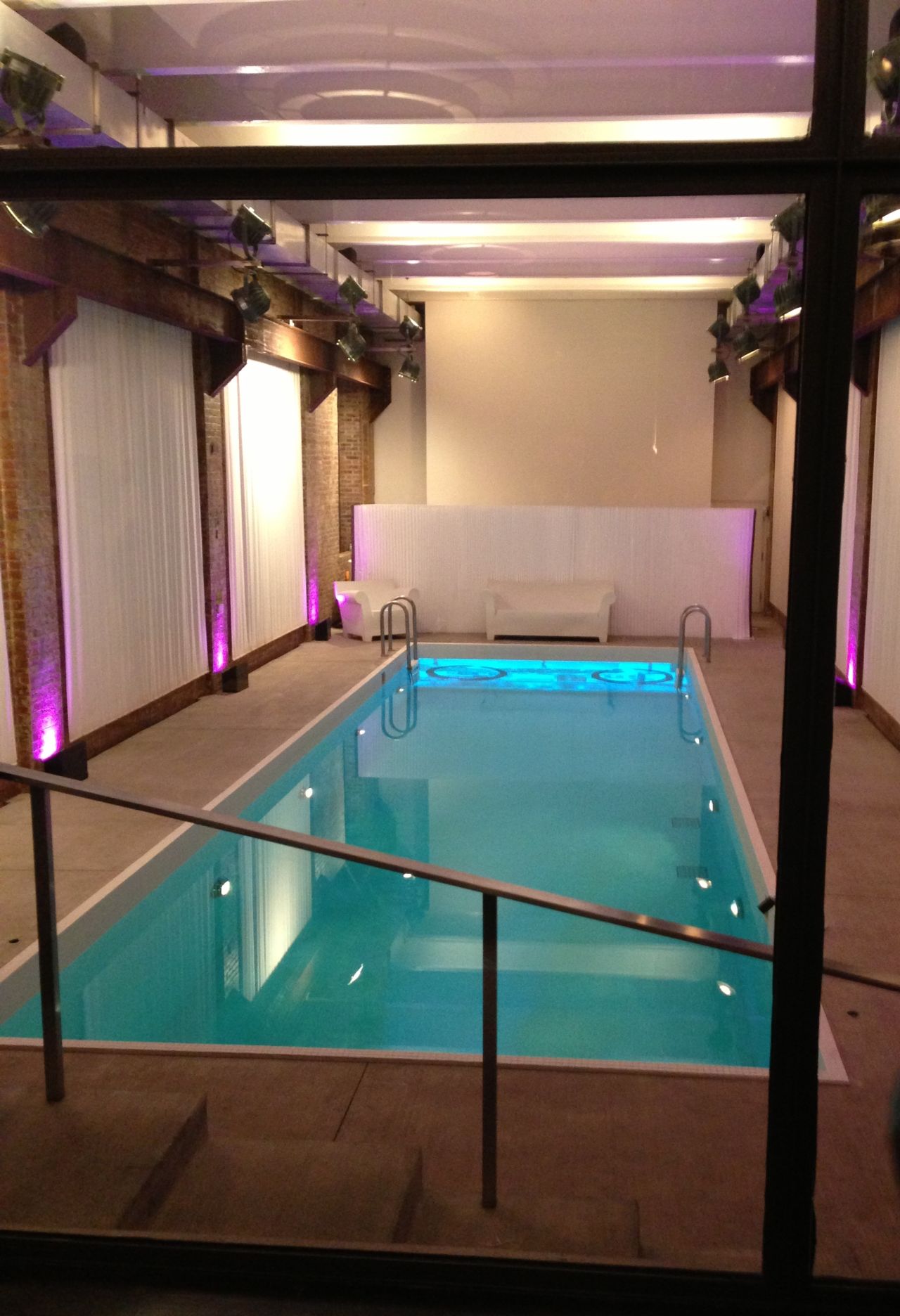 The venue's indoor pool.