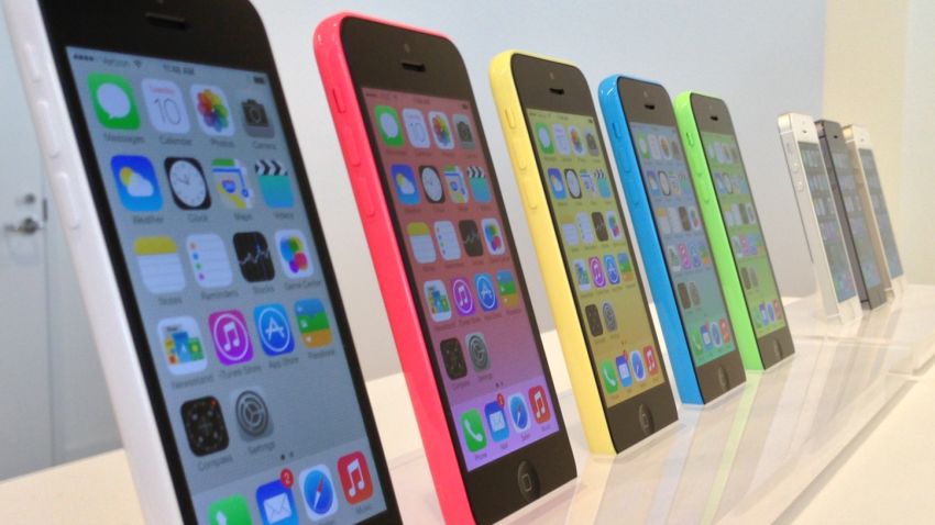 The latest addition to Apple's iPhone line, the colorful iPhone 5c and vibrant iPhone5s.