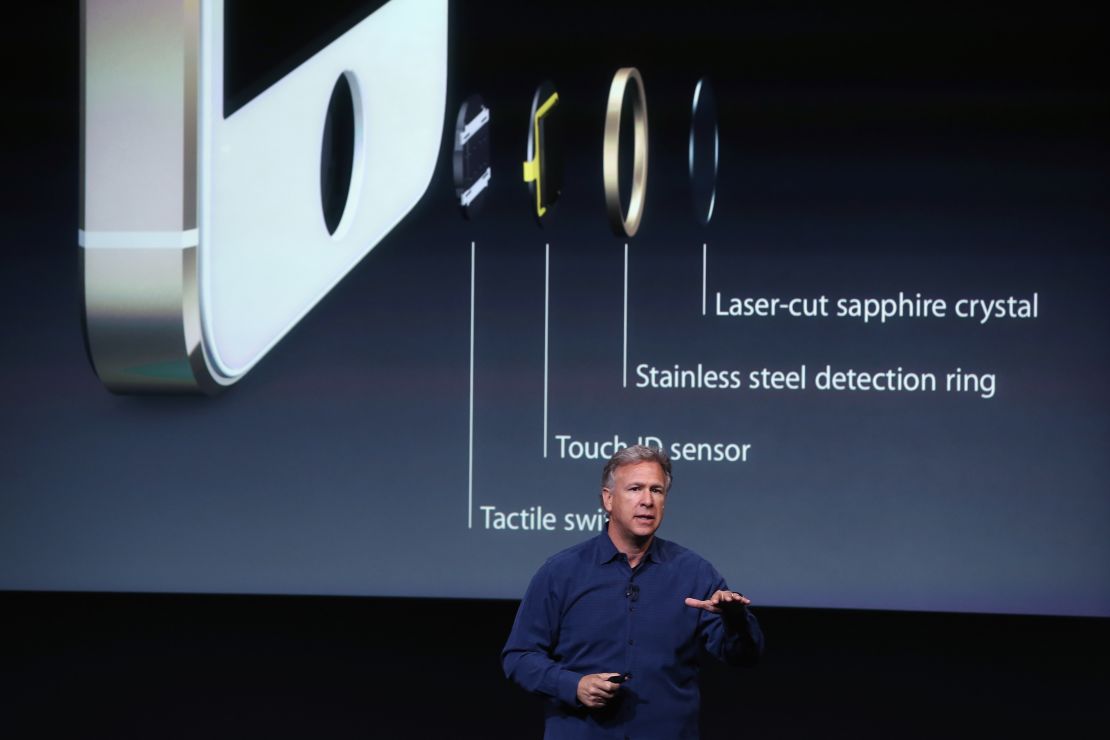 Apple marketing chief Phil Schiller speaks about security features of the new iPhone 5S.