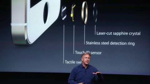 Apple marketing chief Phil Schiller speaks about security features of the new iPhone 5S.