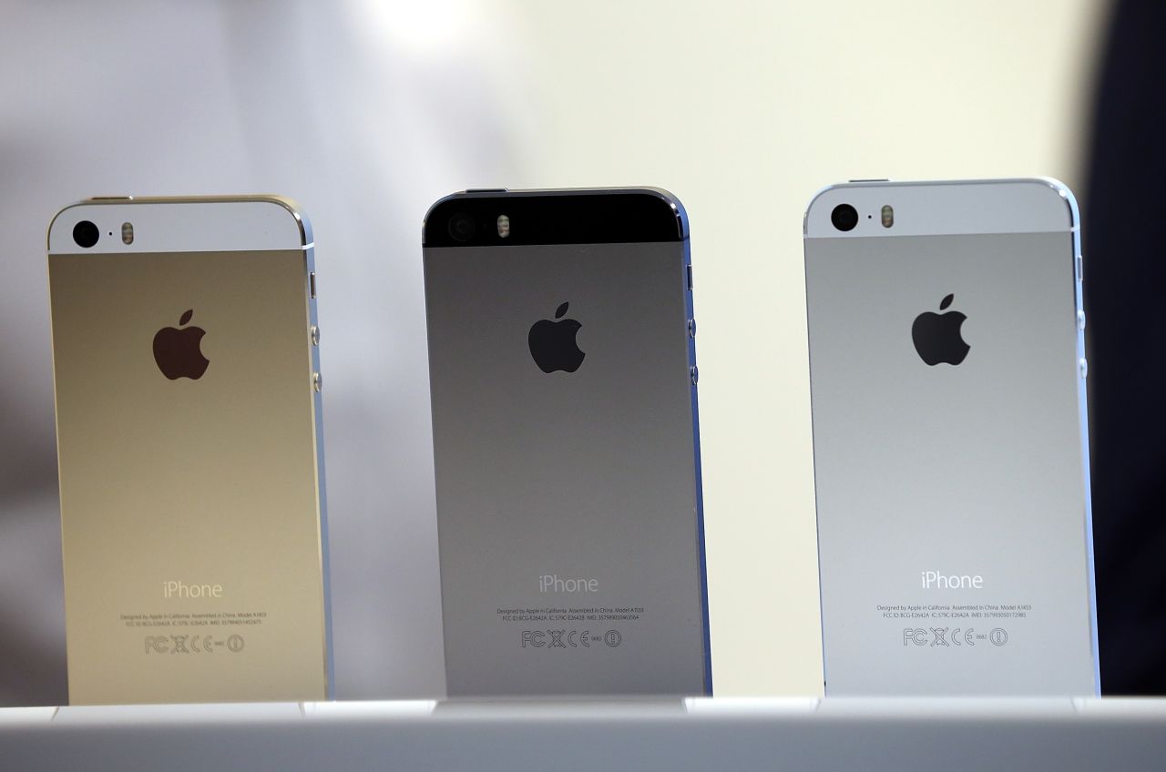 The new iPhone 5S, the successor to the current iPhone 5, will come in silver, gray and champagne gold. Prices start at $199 for the 16GB model (with a two-year contract), and go up to $399 for the 64GB.