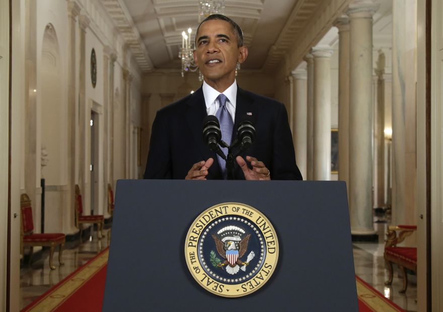 Obama warned that "a failure to stand against the use of chemical weapons would weaken prohibitions against other weapons of mass destruction."
