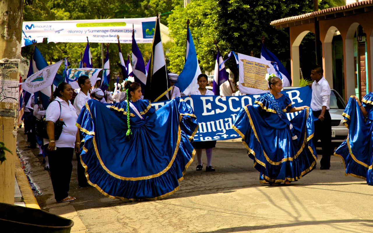 The flowing blue dresses worn by young women during an Independence Day parade in Nicaragua was captured on film by Brad Cordeiro on September 14, 2009. The 31-year-old from Los Angeles was in Nicaragua to work on the TV-show Survivor. "The feel of the parade was of a lot of proud parents watching their kids participate. <a href="http://ireport.cnn.com/docs/DOC-1028970" target="_blank">The celebration was a week long</a>, and as San Juan del Sur is a resort town people from all over the country came to town, it felt like the whole country was there," he said. 