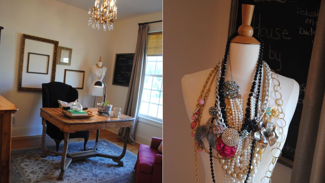 <a href="http://ireport.cnn.com/docs/DOC-1029400">Holly Modica</a>'s home office was inspired by the antique desk she <a href="http://housebyholly.blogspot.com/2012/02/on-side-of-road.html" target="_blank" target="_blank">saved from a neighborhood sidewalk</a>.