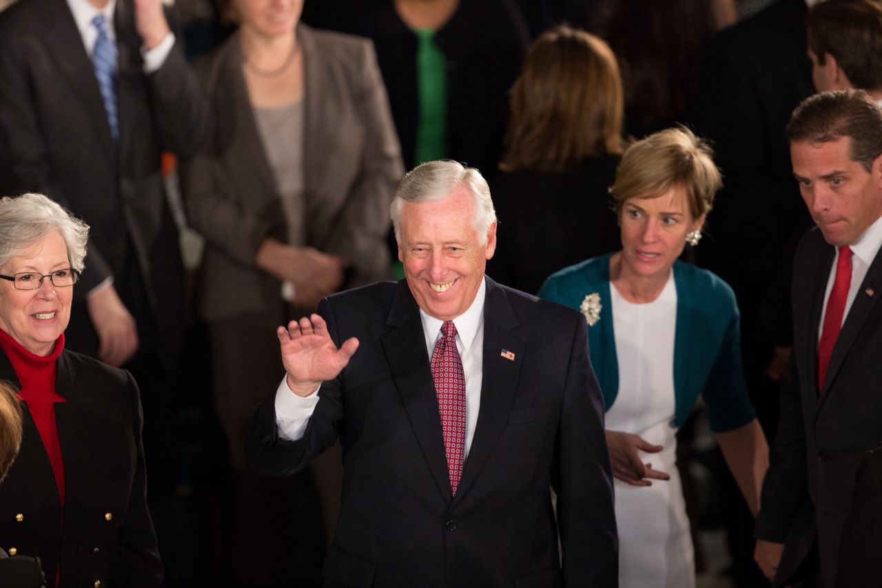 House Minority Whip Steny Hoyer of Maryland is responsible for rounding up for votes on the Democratic side.