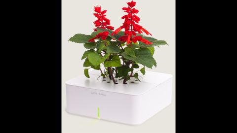 <a href="http://www.clickandgrow.com/" target="_blank" target="_blank">Click and Grow</a> lets you grow herbs and flowers indoors using a smart soil and watering technology.