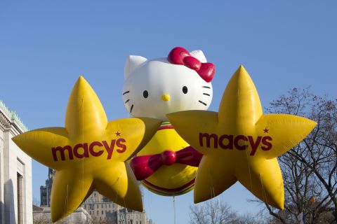 Hello Kitty flies high in the 2012 Macy's Thanksgiving Day Parade.