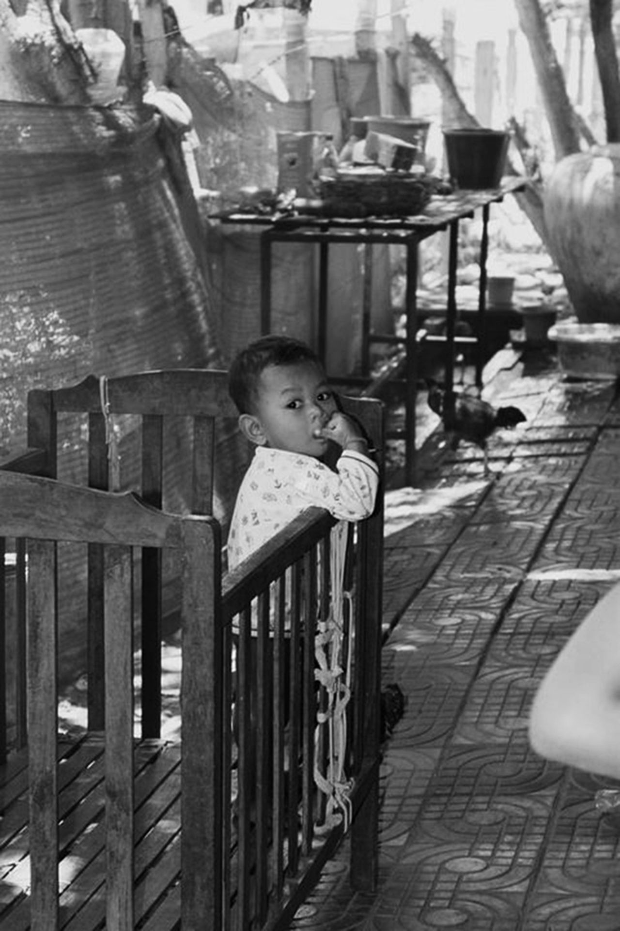 Powers and her U.S. mother traveled first to the orphanage where she was adopted, pictured above.