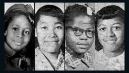 From left, 11-year-old Denise McNair and 14-year-olds Carole Robertson, Addie Mae Collins and Cynthia Wesley were killed. Three former Ku Klux Klan members were later convicted of murder.