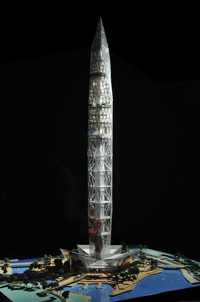 Set to be the world's first "invisible" tower, when complete, Tower Infinity will stand 450 meters (1,476 feet) tall. 