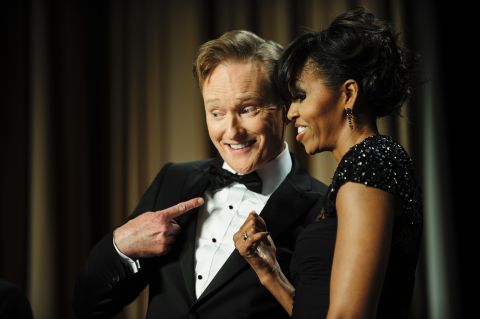 In February 2015, Conan O'Brien took his show on the road to Havana, Cuba. It's just the latest triumph for the man who has been in late night TV for more than 20 years. Although he's had a bit of a rough ride -- what with 2010's late night wars over on NBC and all -- we've always made it a point to tune in to the guy behind Triumph the Comic Dog and the Masturbating Bear, no matter what channel he's on. Here are our some of our favorite moments from O'Brien's late night career.