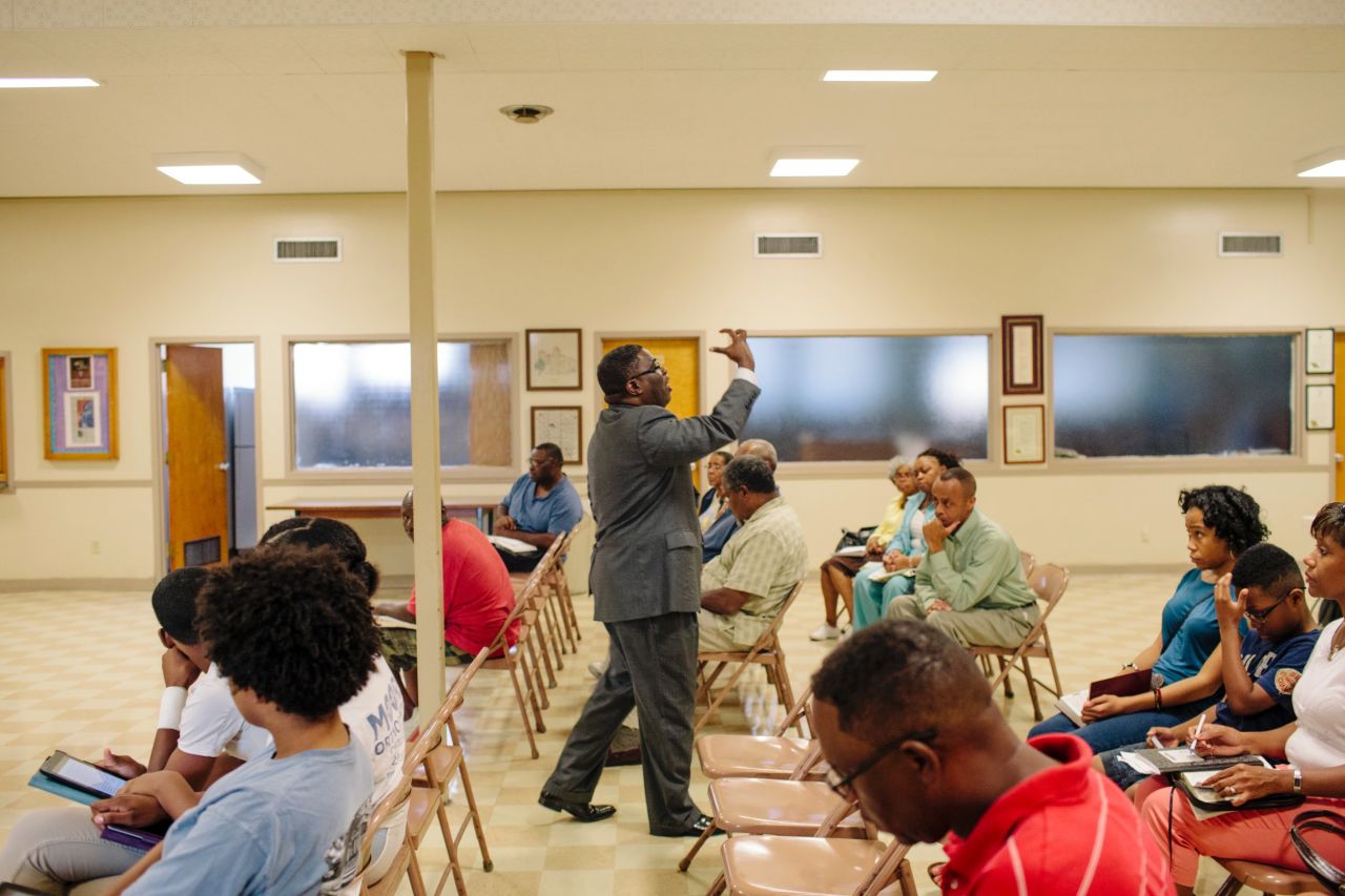 The pastor of the historic church today is the Rev. Arthur Price Jr., whose Wednesday evening Bible studies draw about 40 people.