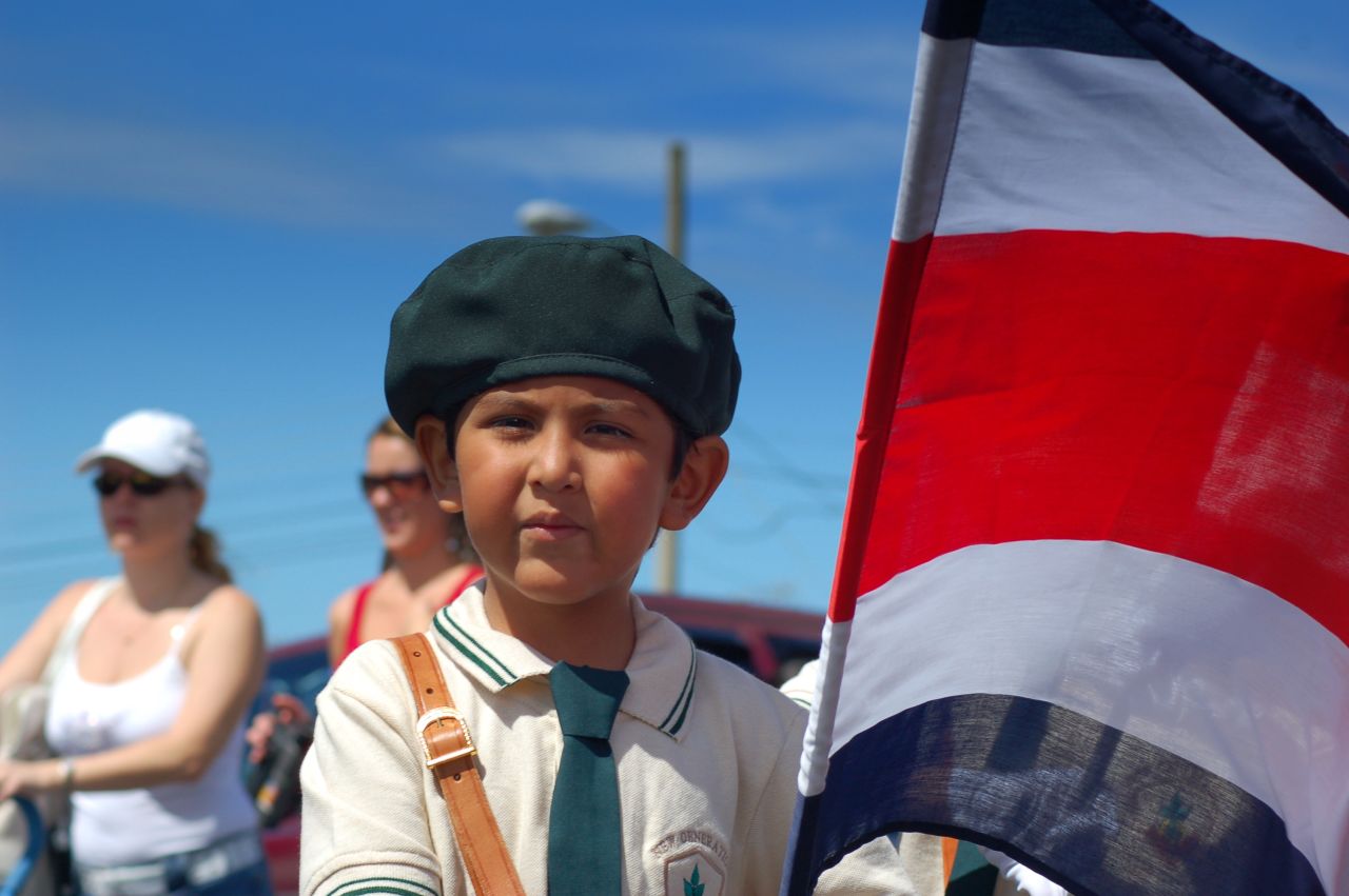 Independence Day celebrations in Costa Rica often feature<a href="http://ireport.cnn.com/docs/DOC-1028926" target="_blank"> parades of school children</a> carrying flags and dressed in traditional Costa Rican clothing or other costumes. Bruce Thomson, 29, took this photo in 2006 when he was living in the country. "Celebrations often begin the night before with town gatherings and the lighting of home-made, patriotically decorated lanterns," said the World Bank economist. 