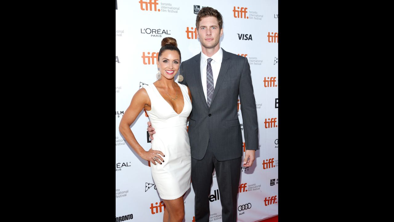 Danielle Kirlin and Ryan McPartlin attend "The Right Kind of Wrong" premiere September 12.