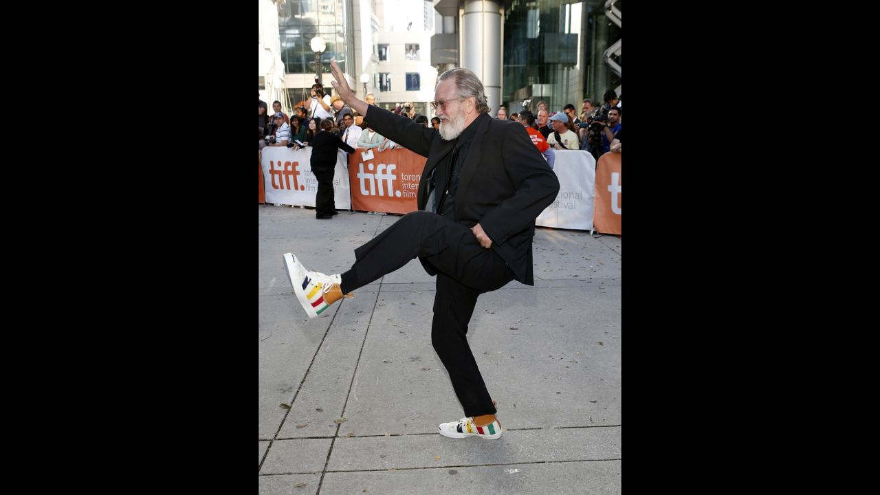 Director Jeremiah S. Chechik gets his kicks at the premiere of his movie "The Right Kind of Wrong" on September 12.