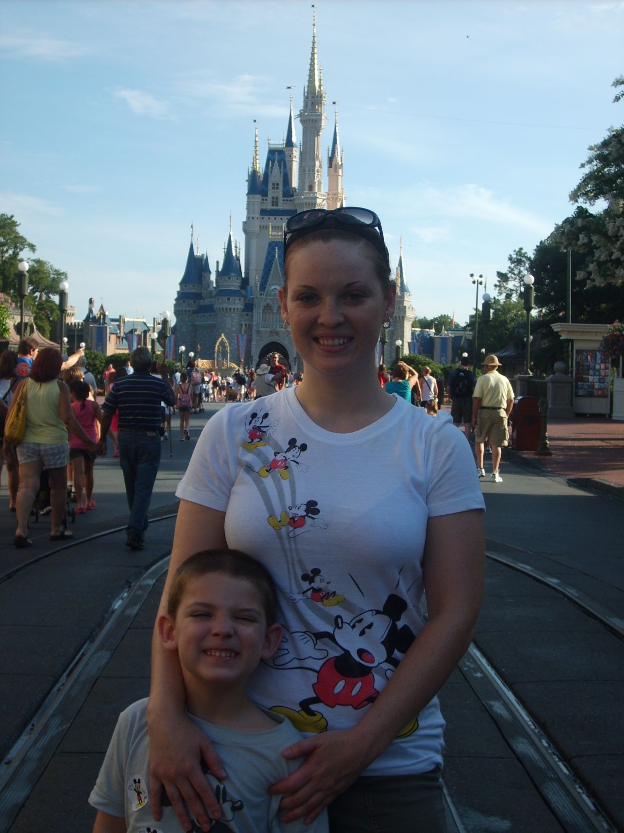 After her divorce, the author saved all year to take her son to Disney World. "I was very aware that as a single mom, I would have to struggle to support us, and this was my way of proving to myself that I would still be able to make wonderful memories," she said.
