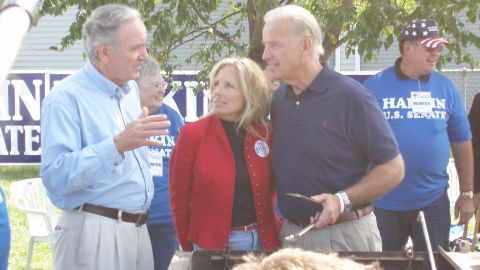 Then-Sen. Biden attended the Harkin steak fry in 2007 during Biden's last presidential bid. 