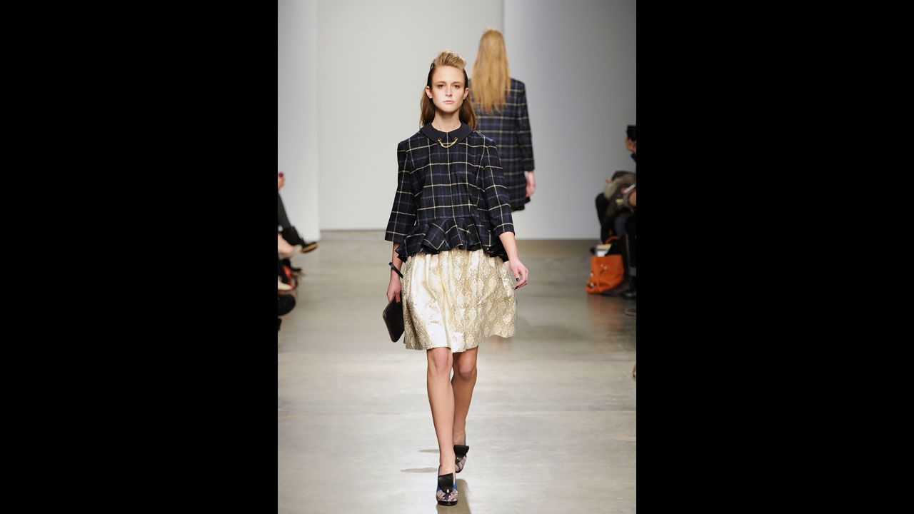 Karen Walker's fall 2012 fashion show during New York Fashion Week in February 2012.