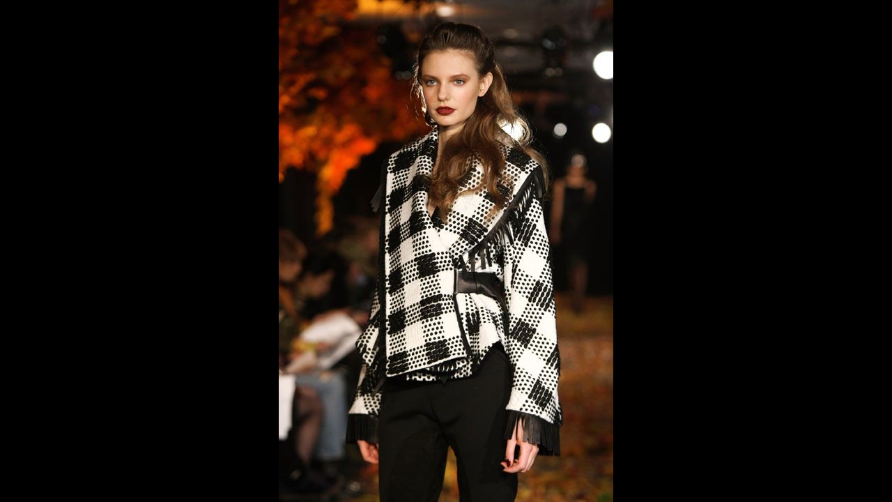 Douglas Hannant's fall 2012 show during New York Fashion Week in February 2012.