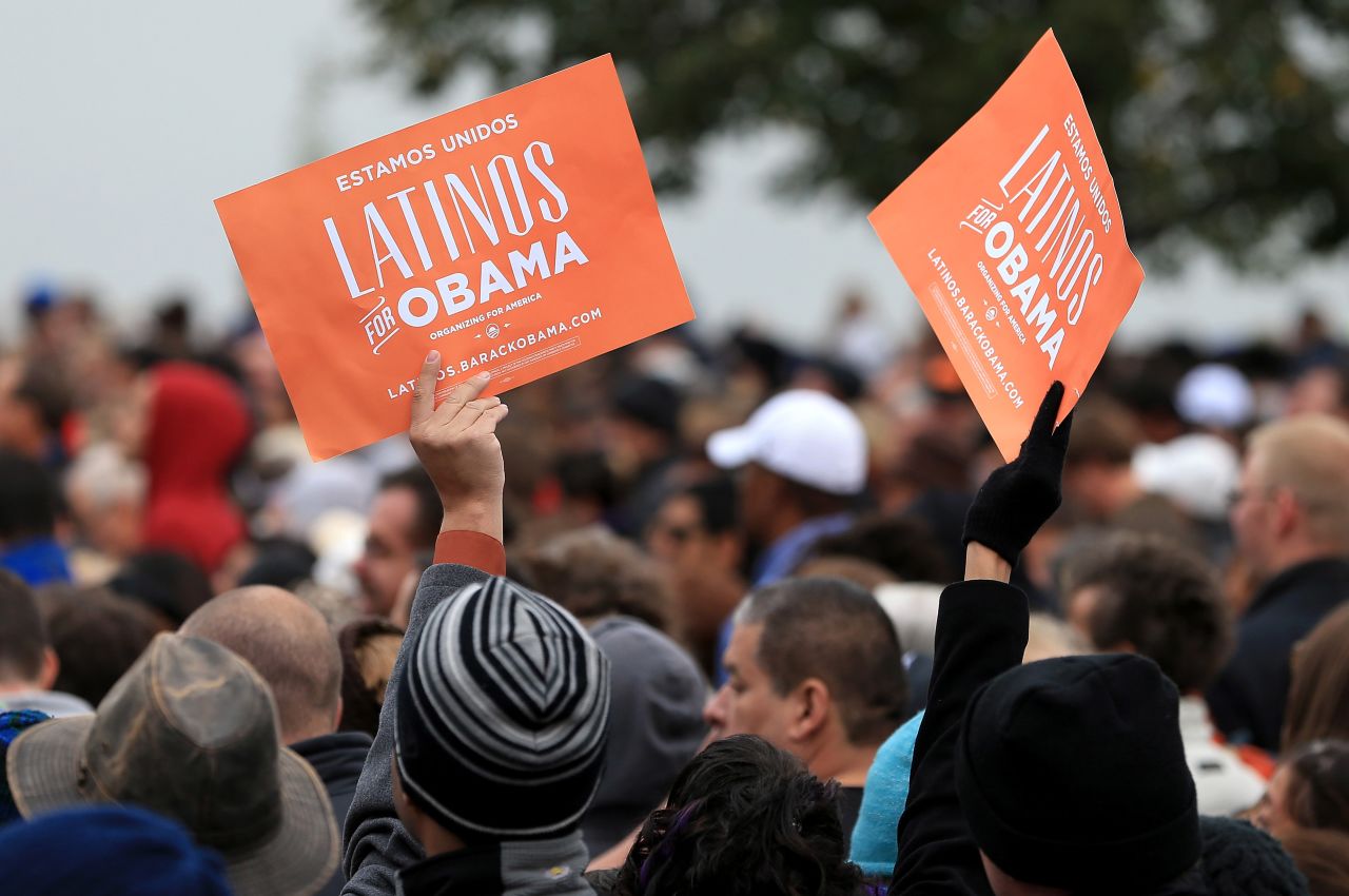 <strong>November 2012:</strong> The <a href="http://www.cnn.com/2012/11/09/politics/latino-vote-key-election">Latino vote was key this election year</a>, and Hispanics voted in record numbers, making up 10% of the electorate.<br /><br />"It's something we saw coming and have seen happen for a numbers of years now. Hispanics are increasing their share of their electorate," said Mark Hugo Lopez, associate director of the Pew Hispanic Center.<br /><br />And, in another first, <a href="http://inamerica.blogs.cnn.com/2012/11/14/in-a-first-more-florida-cuban-americans-vote-democrat/">Cuban-Americans in Florida voted for a Democratic candidate</a> over a Republican, 49% to 47%. Cuban-Americans in Florida have reliably voted Republican and have been a factor in some presidential outcomes in the coveted swing state.