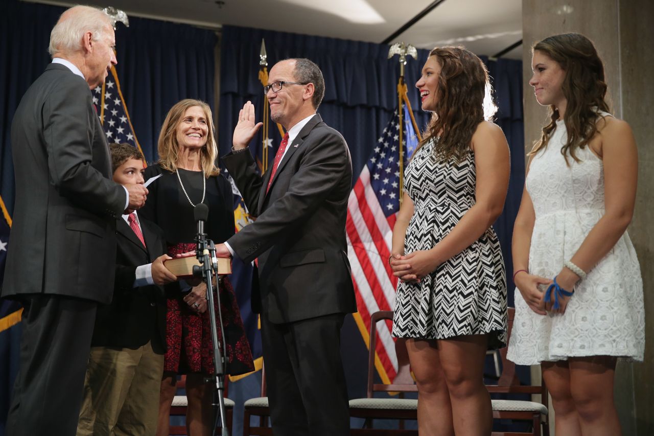 <strong>March 2013:</strong> When <a href="http://inamerica.blogs.cnn.com/2013/03/18/obamas-nomination-of-thomas-perez-is-a-first-for-dominican-americans/">President Barack Obama nominated Thomas E. Perez</a> to replace Hilda Solis as secretary of labor, it was a first for Dominican-Americans.<br /><br />"What's even more significant is that it's not somebody who is Mexican-American, Puerto Rican or Cuban-American as in previous years," said Arturo Vargas, executive director of the National Association of Latino Elected and Appointed Officials.