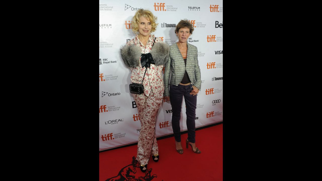  Actress Fanny Ardant and writer/director Marion Vernoux attend the "Bright Days Ahead" premiere on September 13.  