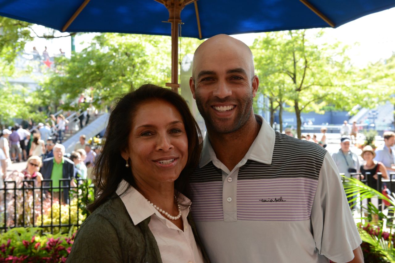 U.S. tennis star James Blake drew his inspiration from Ashe and met his widow Jeanne at the 2013 U.S. Open at Flushing Meadows. 