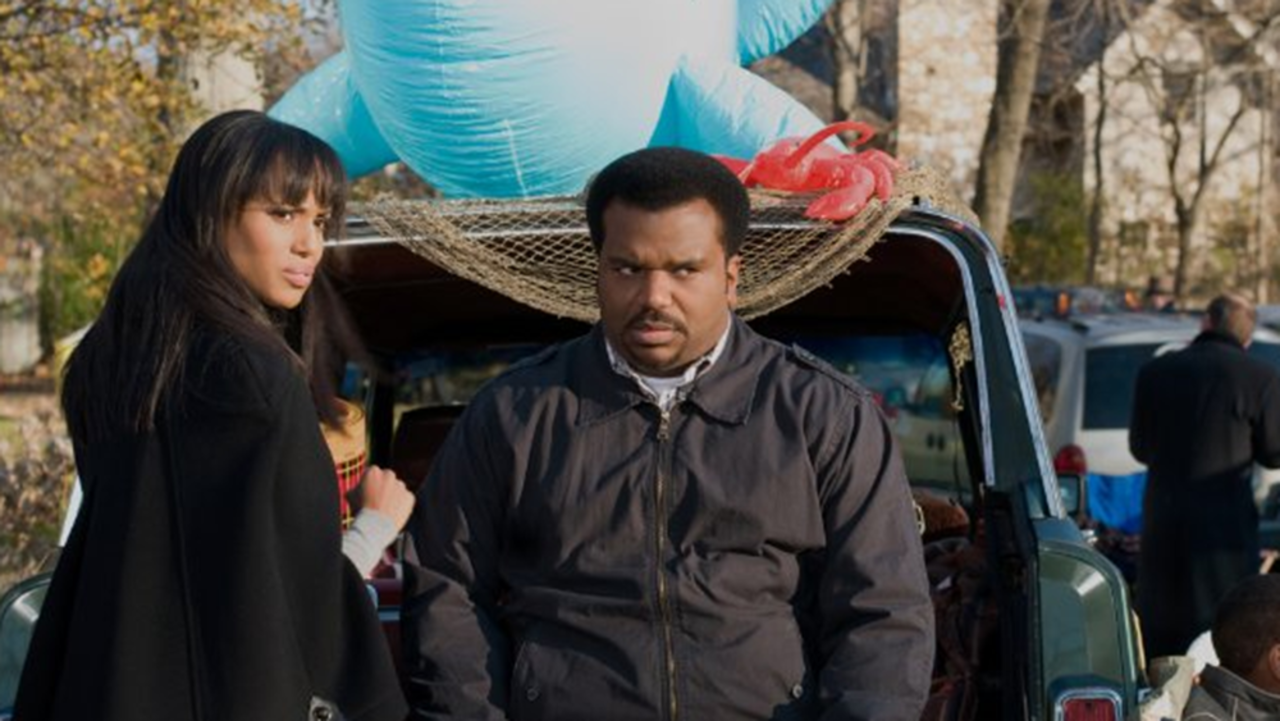 The actress goes for laughs with Craig Robinson in the 2013 comedy "Peeples." 