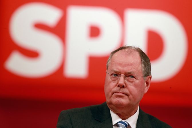 Steinbrueck's ratings have lagged far behind those of Merkel, but he still has a chance of <a href="index.php?page=&url=http%3A%2F%2Fedition.cnn.com%2F2013%2F09%2F20%2Fworld%2Feurope%2Fgermany-votes-what-you-need-to-know%2Findex.html%3Fhpt%3Dhp_c1">becoming Germany's next chancellor </a>-- if he can secure strong coalition partners.