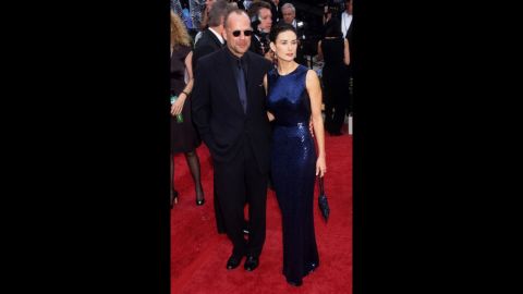 Back when they were still together, Bruce Willis and Demi Moore made a sophisticated couple on the red carpet, as they did here at the 1997 Emmys. Moore's "If These Walls Could Talk" was nominated for an Emmy.