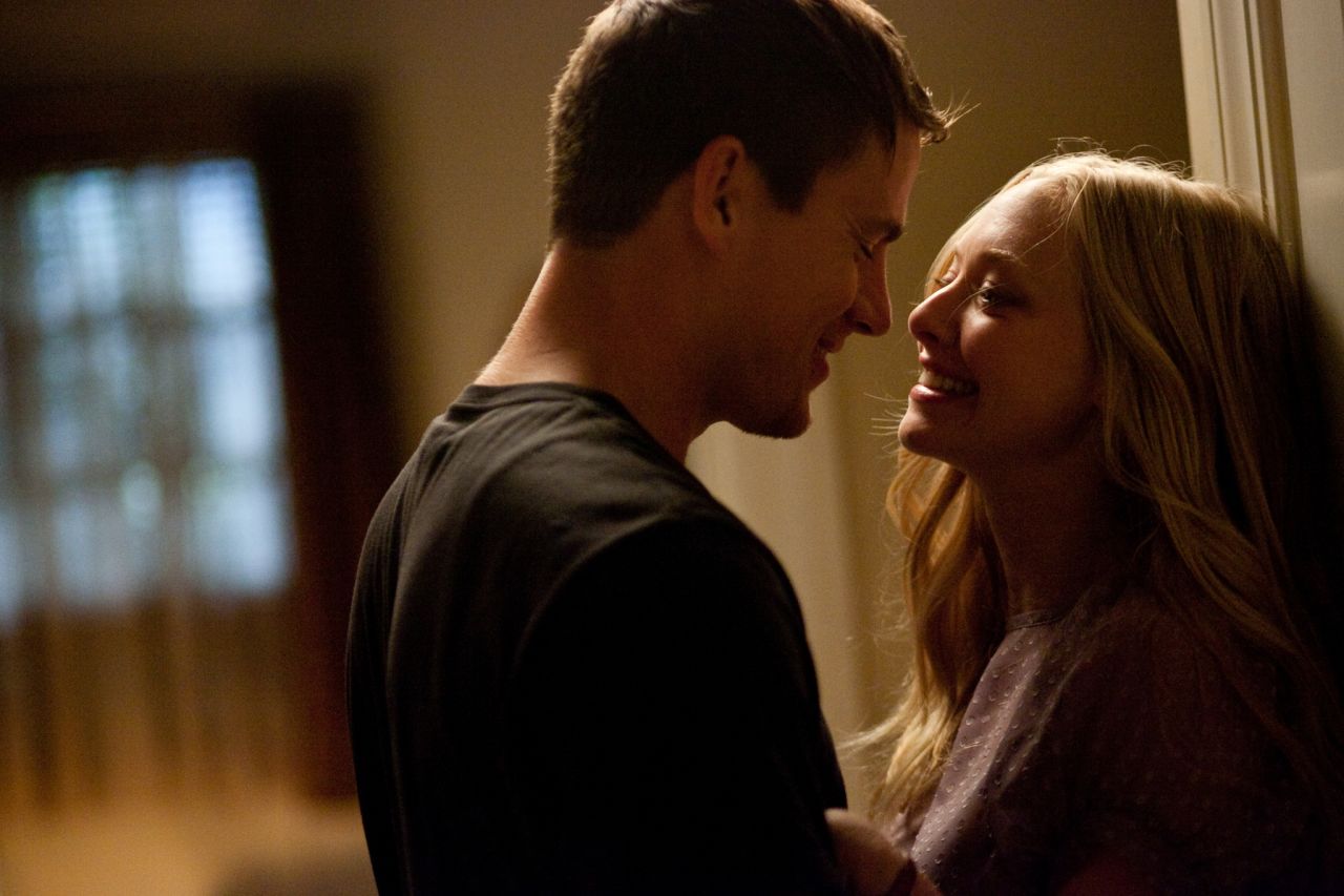 Channing Tatum and Amanda Seyfried star as John and Savannah in the 2010 movie "Dear John," an adaptation of another Nicholas Sparks novel. After a short, intense romance, John, a member of the military, is deployed overseas, and the couple exchanges letters. 