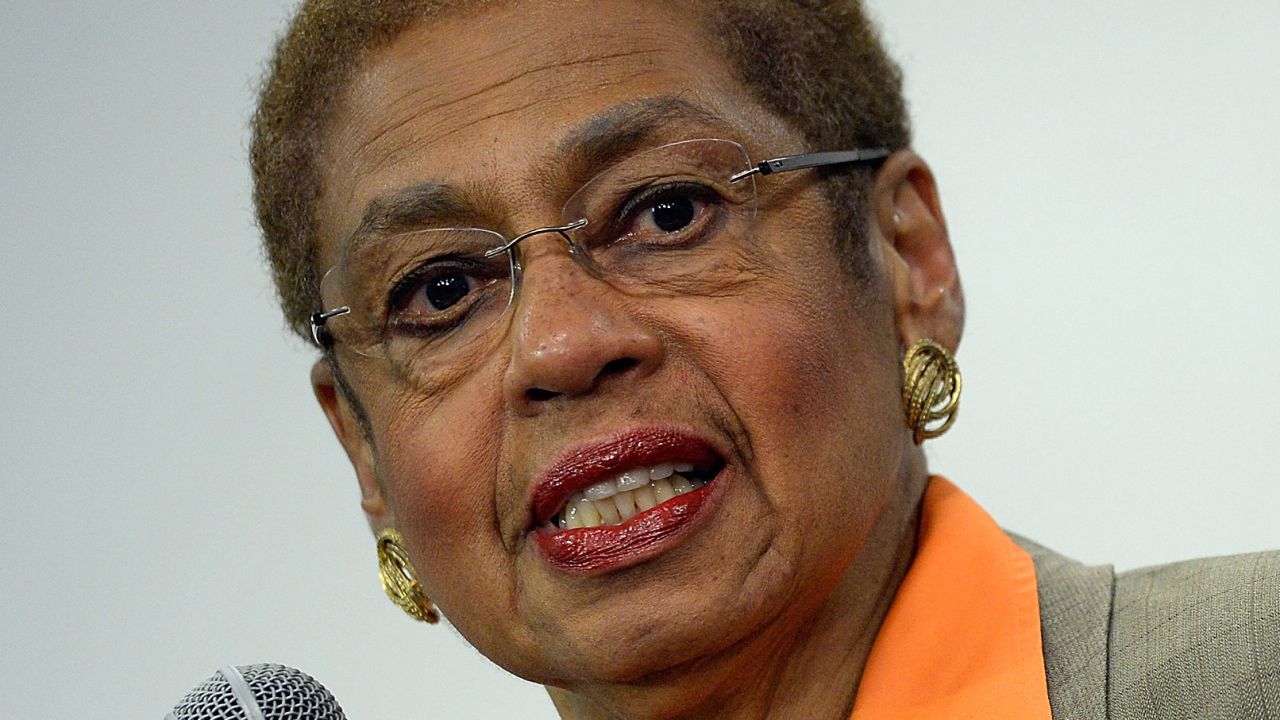 Rep. Eleanor Holmes Norton, D-Washington, briefs members of the media at a Washington government building on September 16. "Washington needs a lot more answers," Norton said <a href="http://www.cnn.com/2013/09/17/us/navy-yard-shooting-military-contractors/index.html">in an interview with CNN</a> on Tuesday, September 17.
