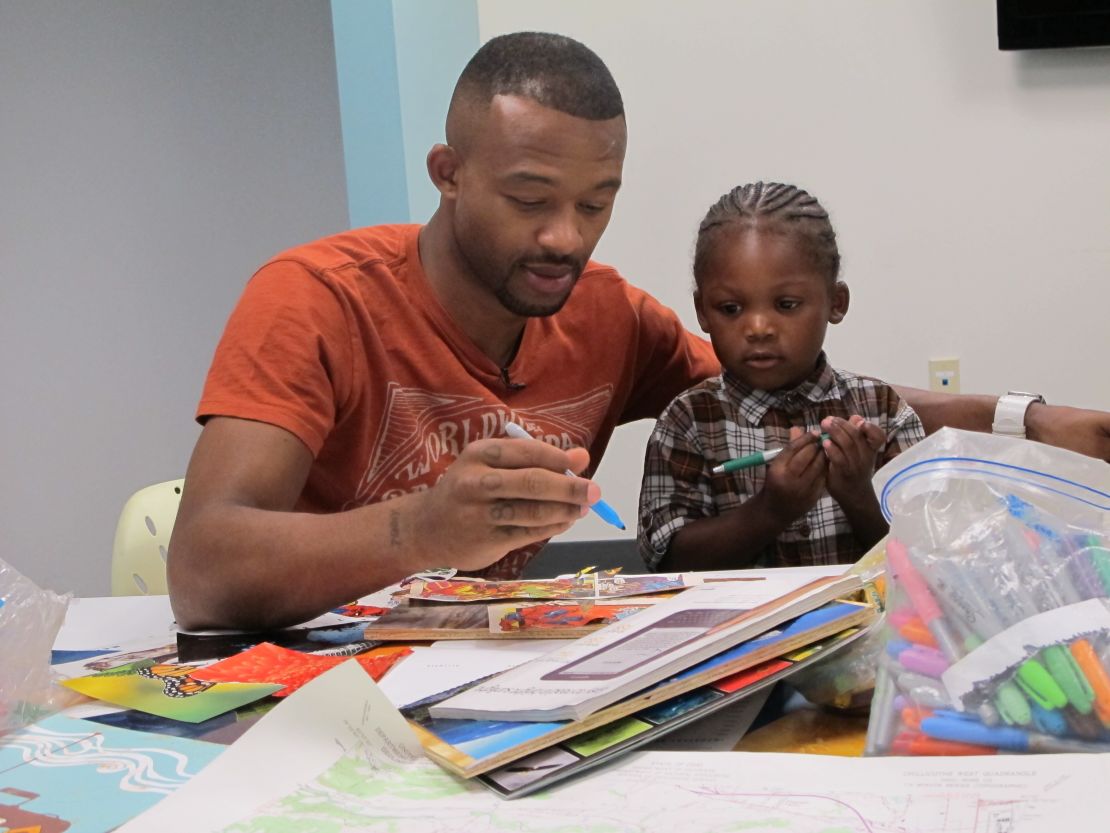 Marcus Dixon is rebuilding his relationship with his 3-year-old son, Akeo.
