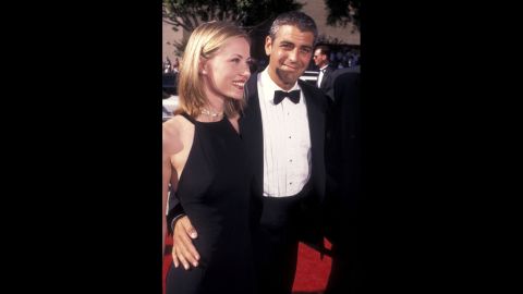 George Clooney, who was starring in "ER" at the time, attended the 1996 Emmys with French girlfriend, Celine Balitran. He was nominated for outstanding lead actor in a drama series for the second time.