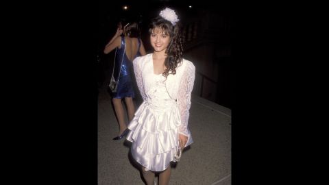 "Wonder Years" actress Danica McKellar stole hearts at the 1990 Emmys in a sweet layered dress.