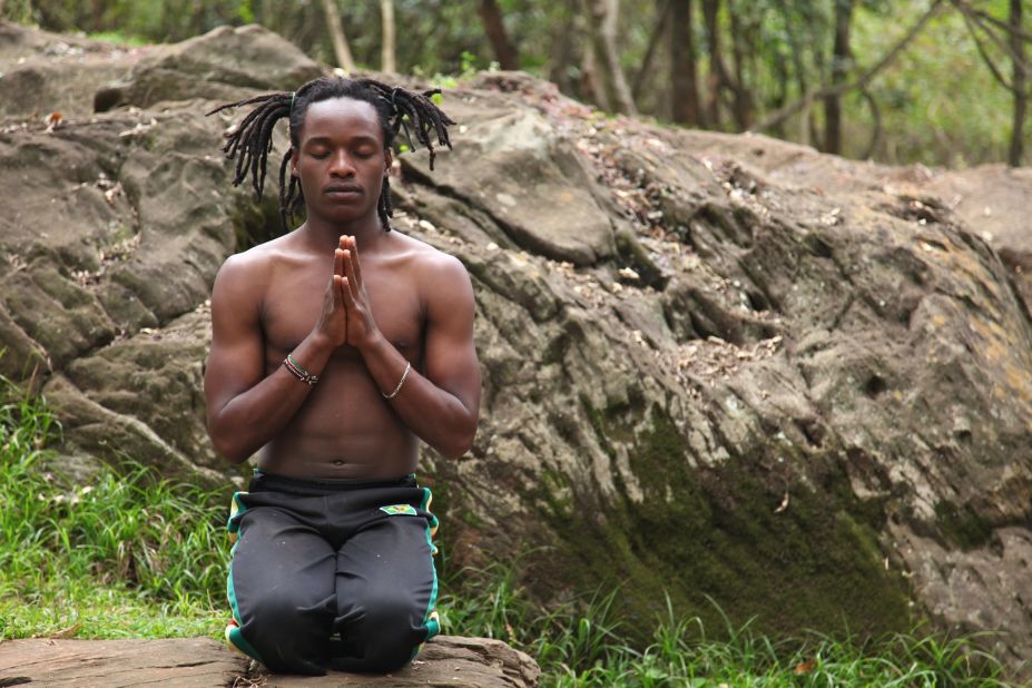 From savannah to slums, Kenyan yoga strikes a pose