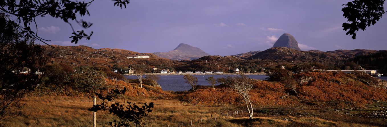 In the middle distance, Mt. Suilven. Yes, Ben Nevis is higher but this is one tough little bugger. 